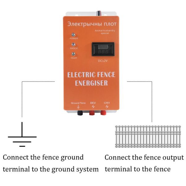 fencing, trellis & gates 5/10/20/30/40km 2021electric fence charger controller with alarm electric sheep horse cattle poultry farm tool
fencing, trellis & gates 5/10/20/30/40km 2021electric fence charger controller with alarm electric sheep horse cattle poultry farm tool
