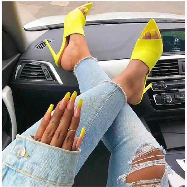 slippers 2021 summer thin high heels 12.5cm sandals women shoes pumps green size 35-40, Black
slippers 2021 summer thin high heels 12.5cm sandals women shoes pumps green size 35-40, Black
