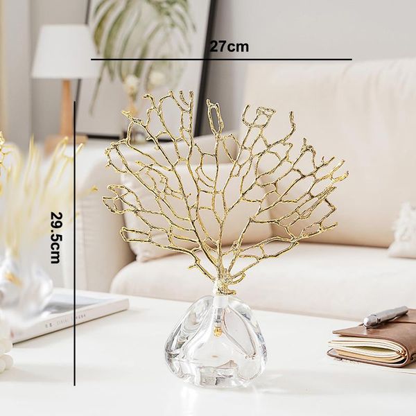 party favor nordic luxury metal coral decoration gold-plated crystal base living room exquisite handicraft home furnishings
party favor nordic luxury metal coral decoration gold-plated crystal base living room exquisite handicraft home furnishings