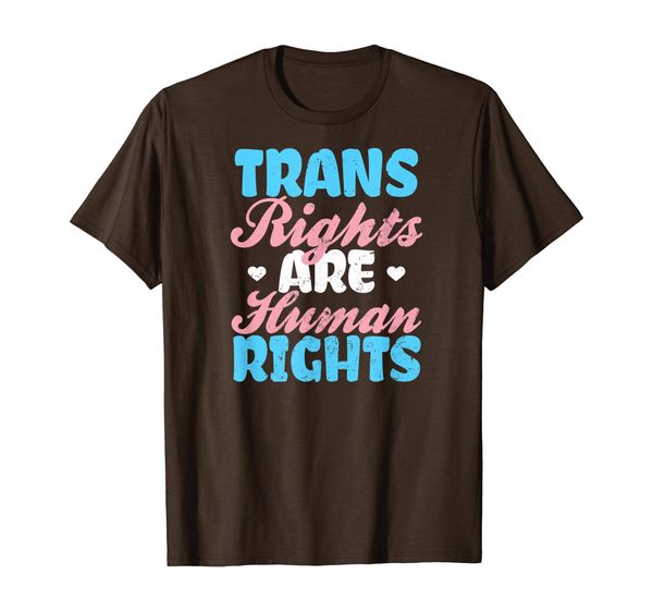 transgender heart design | trans rights are human gift t-shirt, White;black