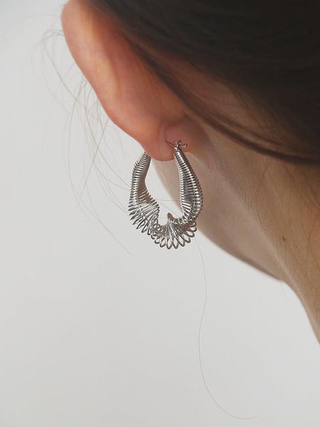 hoop & huggie timeless wonder brass retro future swirl earrings for women gothic boho designer trendy punk ins fancy egirl kpop 6333, Golden;silver
hoop & huggie timeless wonder brass retro future swirl earrings for women gothic boho designer trendy punk ins fancy egirl kpop 6333, Golden;silver