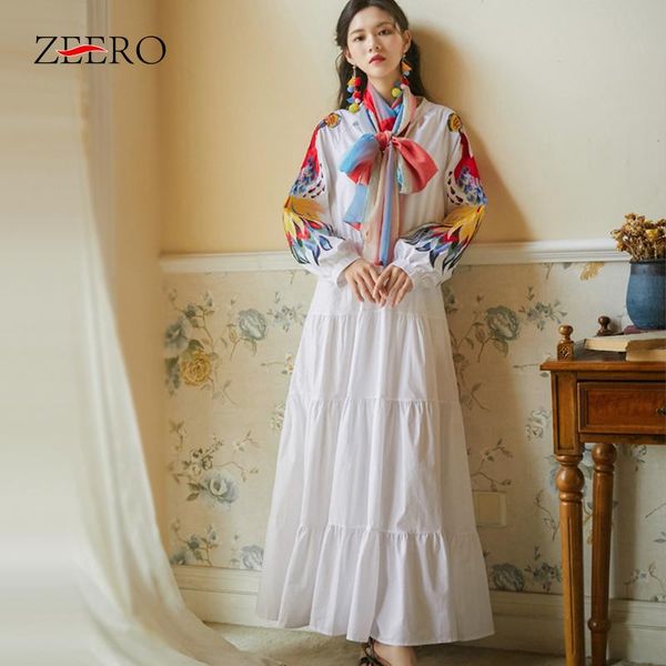 casual dresses women ethnic style color embroidery lantern sleeve pleated long dress female loose silk scarf splicing big swing, Black;gray
casual dresses women ethnic style color embroidery lantern sleeve pleated long dress female loose silk scarf splicing big swing, Black;gray