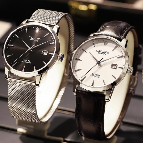 wristwatches 2021 cadisen men mechanical watch leather wrist watches sapphire glass sport waterproof 50m male clock, Slivery;brown
wristwatches 2021 cadisen men mechanical watch leather wrist watches sapphire glass sport waterproof 50m male clock, Slivery;brown