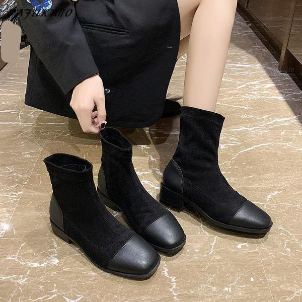 boots 2021 spring autumn women's fashion square toe mid heels black soft women ankle shoes
boots 2021 spring autumn women's fashion square toe mid heels black soft women ankle shoes