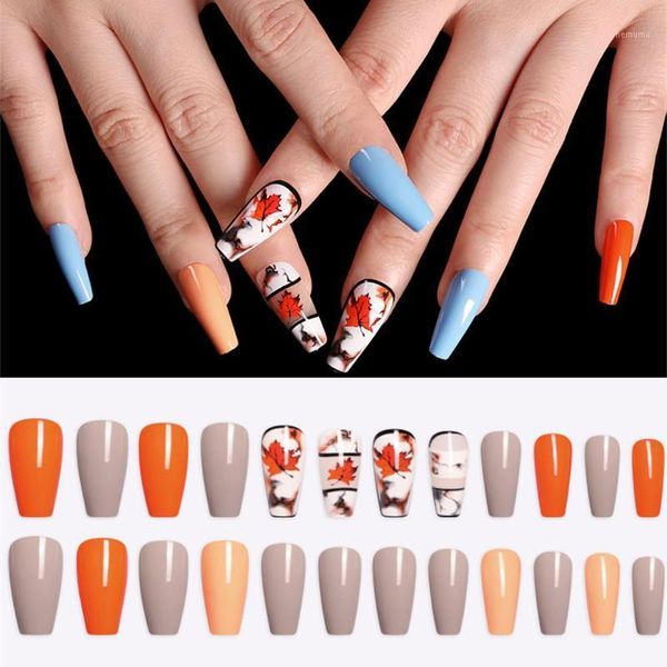 24pcs/box pattern false nails ballerina coffin fake long stiletto press on acrylic nail tips1, Red;gold
24pcs/box pattern false nails ballerina coffin fake long stiletto press on acrylic nail tips1, Red;gold