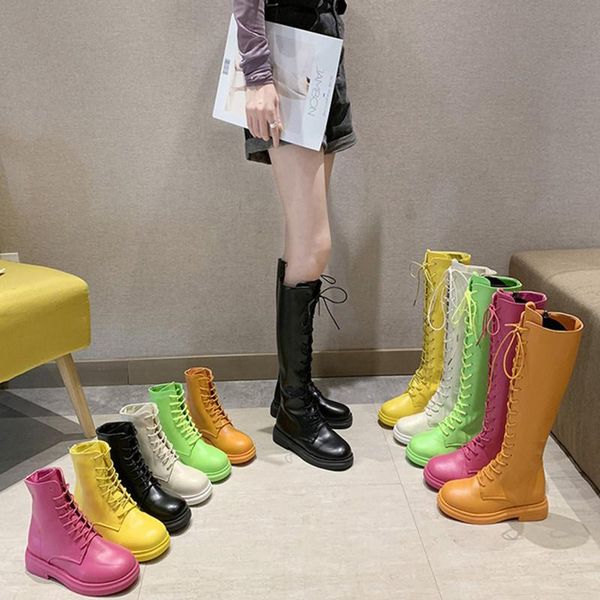 boots autumn/winter women's -- vintage thigh-high with flat platforms and lace-ups colorful, casual boo, Black
boots autumn/winter women's -- vintage thigh-high with flat platforms and lace-ups colorful, casual boo, Black