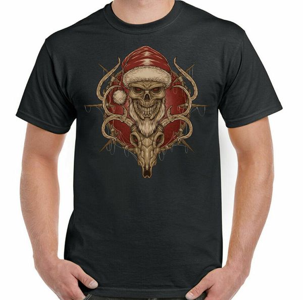 Christmas Skull T-Shirt Biker Santa & Reindeer Mens Gothic Motorcycle, White;black
Christmas Skull T-Shirt Biker Santa & Reindeer Mens Gothic Motorcycle, White;black