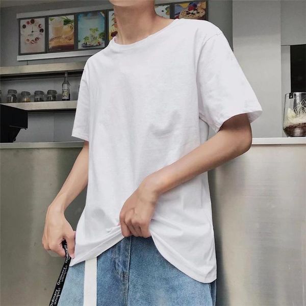 men's t-shirts summer t shirt s casual short half sleeve o neck solid color soft loose t-shirt tee for male clothing, White;black
men's t-shirts summer t shirt s casual short half sleeve o neck solid color soft loose t-shirt tee for male clothing, White;black