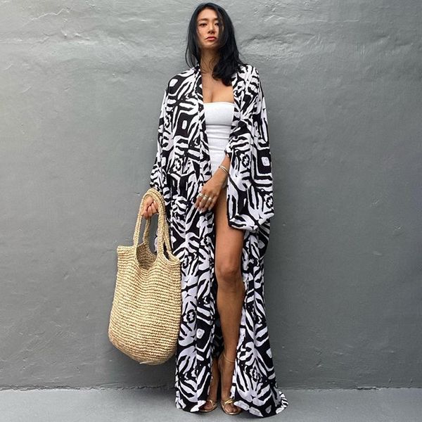 ethnic clothing 2021 women bohemian kimono ladies beach wear cardigan black white print big sleeve costumes self belted wrap fashion co, Red
ethnic clothing 2021 women bohemian kimono ladies beach wear cardigan black white print big sleeve costumes self belted wrap fashion co, Red
