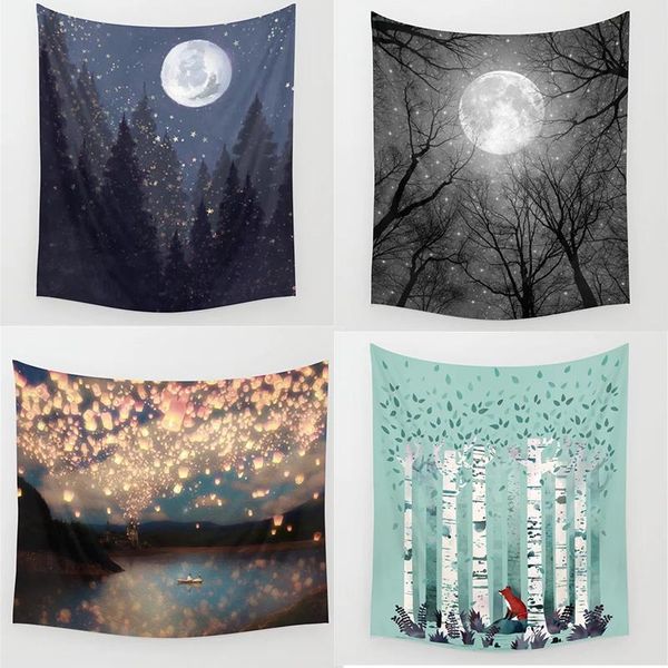 tapestries drop forest moon tapestry wall hanging hippie polyester home decor blanket fabric bedroom 180Ã230cm with 6m light
tapestries drop forest moon tapestry wall hanging hippie polyester home decor blanket fabric bedroom 180Ã230cm with 6m light