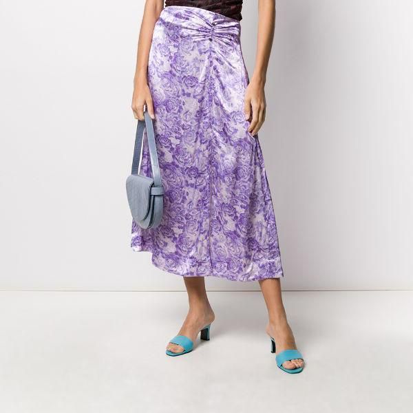 purple rose print womens midi skirt high waist lady slim holiday split pleated long skirts 2021, Black
purple rose print womens midi skirt high waist lady slim holiday split pleated long skirts 2021, Black