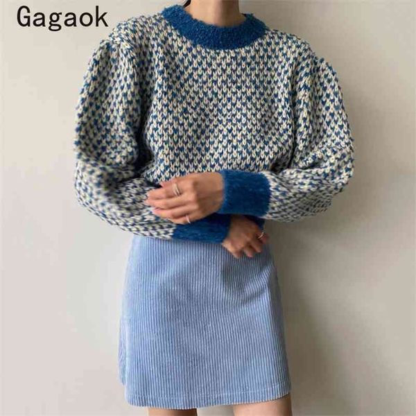 woman sweaters vintage korean spring autumn o-neck short patchwork sweater loose chic wild fashion pullovers 210531, White;black
woman sweaters vintage korean spring autumn o-neck short patchwork sweater loose chic wild fashion pullovers 210531, White;black