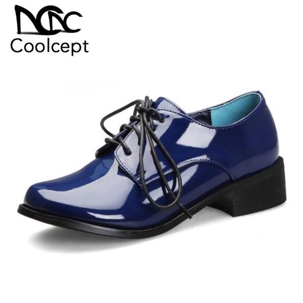 dress shoes coolcept size 28-48 square heel women pumps fashion round toe patent leather catwalk show office lady daily footwear, Black
dress shoes coolcept size 28-48 square heel women pumps fashion round toe patent leather catwalk show office lady daily footwear, Black