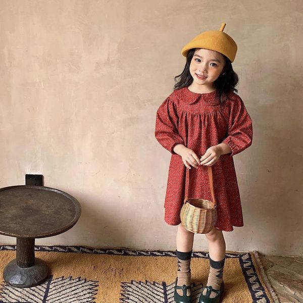 girl's dresses 2021 autumn and winter girls children red floral princess fashion long sleeve cotton doll collar toddler kids dress, Red;yellow
girl's dresses 2021 autumn and winter girls children red floral princess fashion long sleeve cotton doll collar toddler kids dress, Red;yellow
