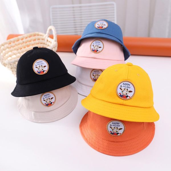 baby hat spring summer bucket cartoon kids boys and girls sun candy color personalized basin cap caps & hats, Yellow
baby hat spring summer bucket cartoon kids boys and girls sun candy color personalized basin cap caps & hats, Yellow