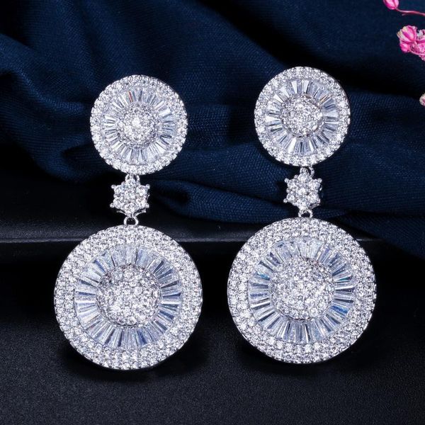dangle & chandelier threegraces sparkling cubic zirconia crystal big double round drop earring for women luxury wedding bridal jewelry er237, Silver
dangle & chandelier threegraces sparkling cubic zirconia crystal big double round drop earring for women luxury wedding bridal jewelry er237, Silver
