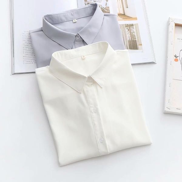 women's blouses & shirts spring and autumn long-sleeved white shirt ladies chiffon double-collar loose korean design niche
women's blouses & shirts spring and autumn long-sleeved white shirt ladies chiffon double-collar loose korean design niche