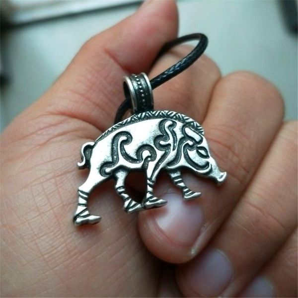nostalgia est viking amulet jewelry irish knot animal pig pendnat necklace fashion charm boar men 2021 trendy gift pendant necklaces, Silver
nostalgia est viking amulet jewelry irish knot animal pig pendnat necklace fashion charm boar men 2021 trendy gift pendant necklaces, Silver