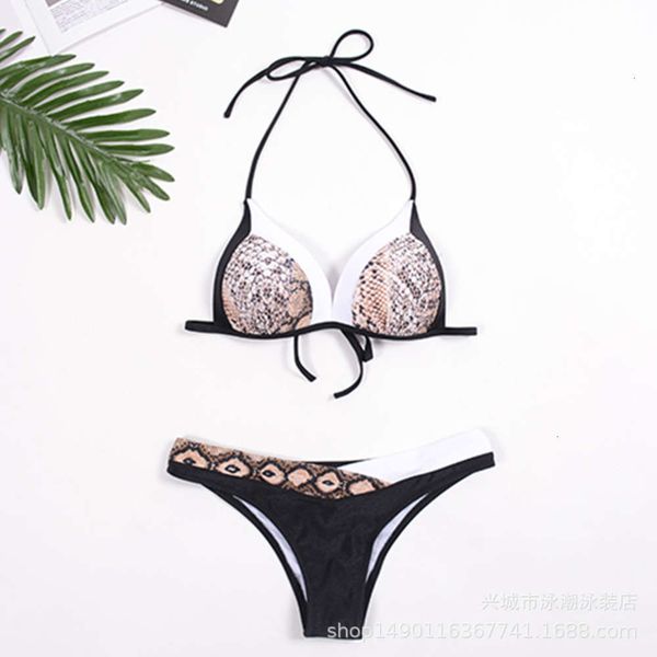 women's swimwear bikinis swimming tide print split swimsuit bikini snake skin stitching v142, White;black
women's swimwear bikinis swimming tide print split swimsuit bikini snake skin stitching v142, White;black