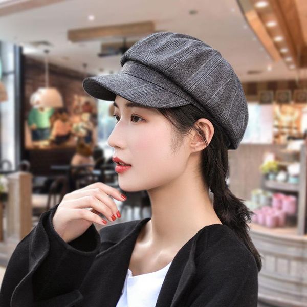 berets octagonal hat female japanese wild england literary pumpkin curved brim painter cotton beret plaid, Blue;gray
berets octagonal hat female japanese wild england literary pumpkin curved brim painter cotton beret plaid, Blue;gray
