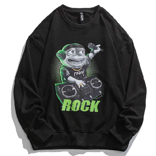 men's hoodies & sweatshirts male casual sweater, autumn hip hop harajuku style, sad frog, branded pwte, Black
men's hoodies & sweatshirts male casual sweater, autumn hip hop harajuku style, sad frog, branded pwte, Black