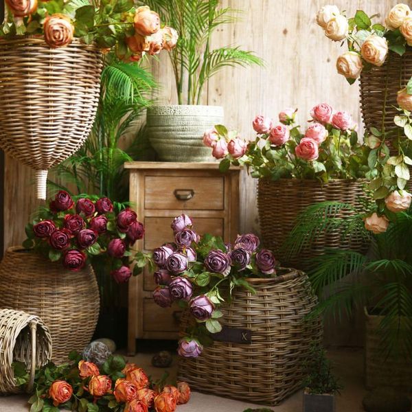 decorative flowers & wreaths 1/3/5 artificial flower bouquet silk rose ball fake diy home decoration valentine's day gift decor
decorative flowers & wreaths 1/3/5 artificial flower bouquet silk rose ball fake diy home decoration valentine's day gift decor