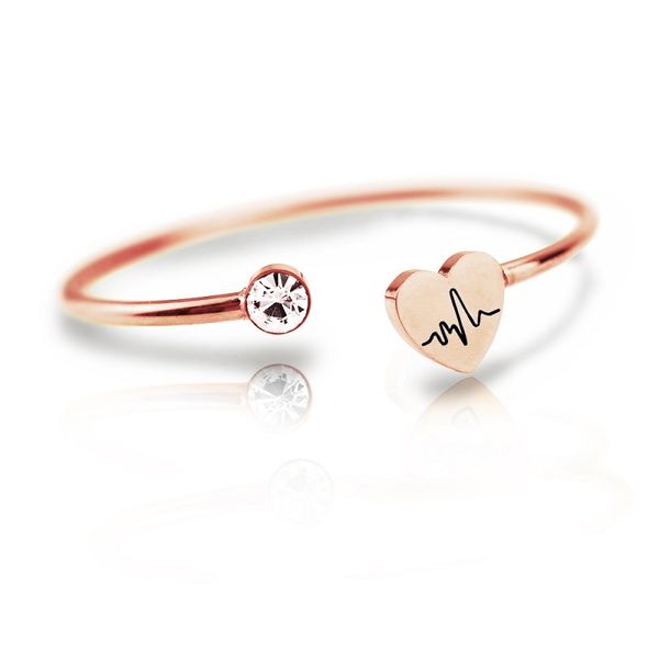 peach heart crystal bangles for women adjustable stainless steel open elastic bracelets charm bangle fashion jewelry, Black
peach heart crystal bangles for women adjustable stainless steel open elastic bracelets charm bangle fashion jewelry, Black