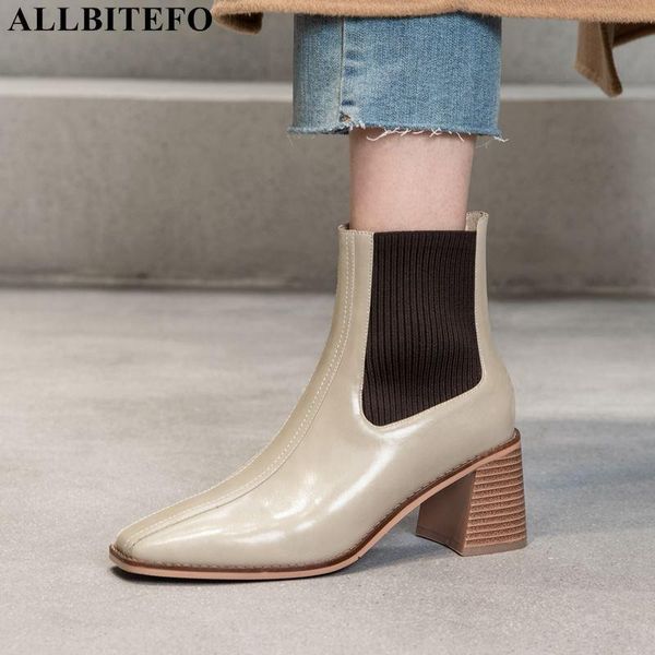 boots allbitefo elastic + genuine leather women winter shoes thick heel fashion casual ankle motocycle, Black
boots allbitefo elastic + genuine leather women winter shoes thick heel fashion casual ankle motocycle, Black