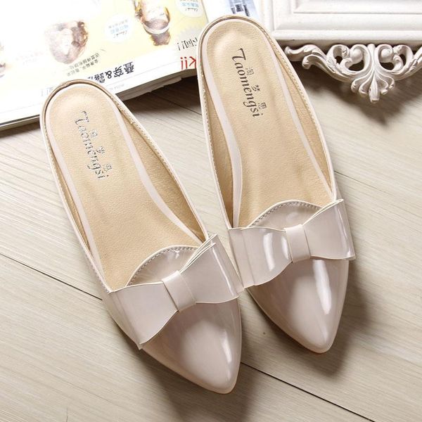 slippers summer large size sandals women's flat toe bow pointed korean style trend wild, Black
slippers summer large size sandals women's flat toe bow pointed korean style trend wild, Black