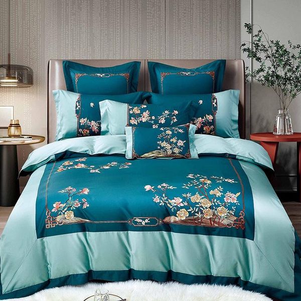 bedding sets luxury chinese style flowers embroidery 1400tc egyptian cotton satin silky set duvet cover bed sheet pillowcases 4pcs
bedding sets luxury chinese style flowers embroidery 1400tc egyptian cotton satin silky set duvet cover bed sheet pillowcases 4pcs
