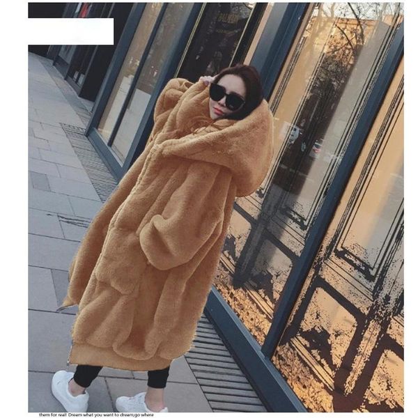 women's fur & faux trodeam 2021 rex hooded coats for autumn and winter thickening mid-length dresses, Black
women's fur & faux trodeam 2021 rex hooded coats for autumn and winter thickening mid-length dresses, Black