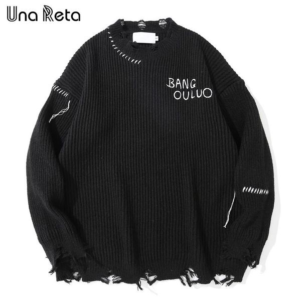 men's sweaters una reta sweater men hip-hop hole design streetwear clothes casual pullover loose high street couple, White;black
men's sweaters una reta sweater men hip-hop hole design streetwear clothes casual pullover loose high street couple, White;black