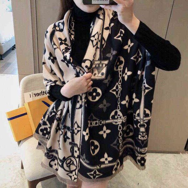 scarves 20 floret cashmere scarf for autumn and winter versatile warm long thick chain double-sided scarf shawl, Blue;gray
scarves 20 floret cashmere scarf for autumn and winter versatile warm long thick chain double-sided scarf shawl, Blue;gray