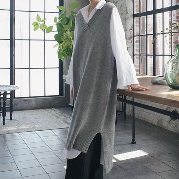 vest warm autumn sweater women dress winter long knitted dresses loose maxi oversize robe vestidos zq18 women's sweaters, White;black
vest warm autumn sweater women dress winter long knitted dresses loose maxi oversize robe vestidos zq18 women's sweaters, White;black