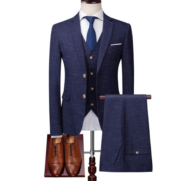 ( jacket + vest + pants ) high-end brand luxury dark lattice business mens slim suit groom wedding dress tuxedo banquet clubmen 4xl 5xl, White;black
( jacket + vest + pants ) high-end brand luxury dark lattice business mens slim suit groom wedding dress tuxedo banquet clubmen 4xl 5xl, White;black