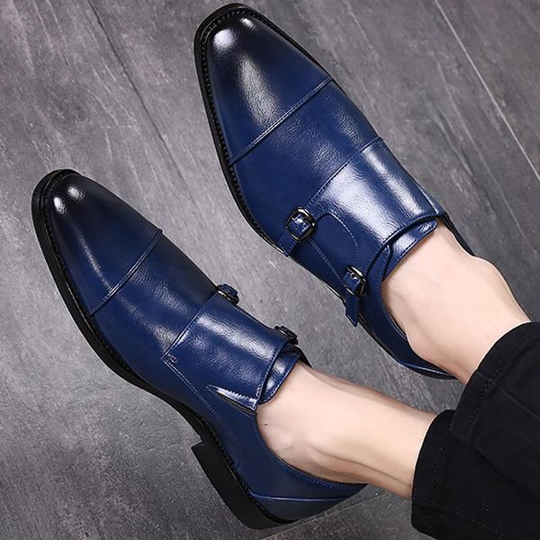 dress shoes men formal leather 2021 arrival comfortable pointed toe designer male buckle strap big size 38-48, Black
dress shoes men formal leather 2021 arrival comfortable pointed toe designer male buckle strap big size 38-48, Black