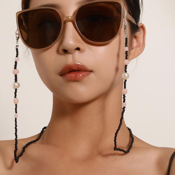 sunglasses frames fashion women eyeglass chains black beads anti-slip eyewear cord holder neck strap reading glasses rope 2021, Silver
sunglasses frames fashion women eyeglass chains black beads anti-slip eyewear cord holder neck strap reading glasses rope 2021, Silver