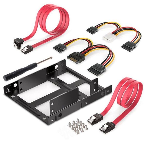 2.5 inch ssd to 3.5 internal hard disk drive mounting kit bracket (sata data cables and power included) computer & connectors
2.5 inch ssd to 3.5 internal hard disk drive mounting kit bracket (sata data cables and power included) computer & connectors
