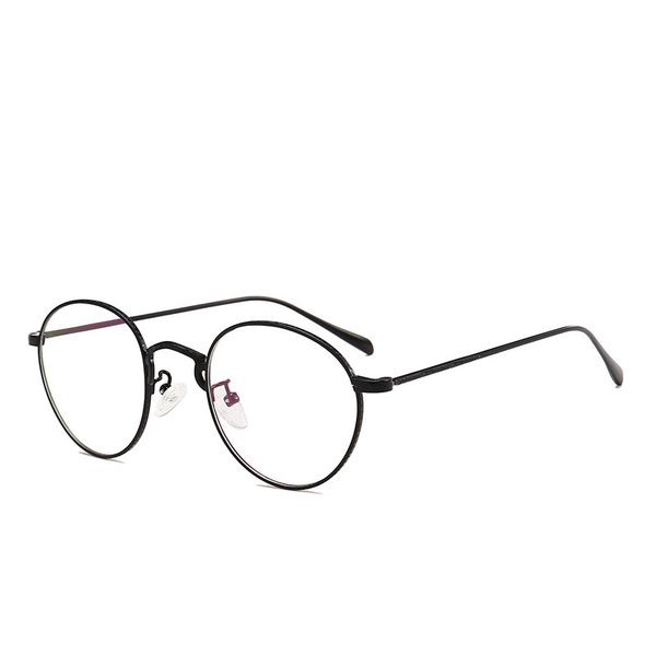 1883 flat lens frame glasses, Black