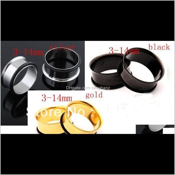 plugs & tunnels body jewelry drop delivery 2021 wholesales 96pcs/lot mix 3 colors 8 size stainless steel single flare flesh tunnel piercing, Silver
plugs & tunnels body jewelry drop delivery 2021 wholesales 96pcs/lot mix 3 colors 8 size stainless steel single flare flesh tunnel piercing, Silver