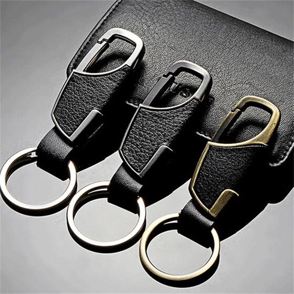 keychains automobile luxury leather men's key chain black buckle creative ring support, Silver
keychains automobile luxury leather men's key chain black buckle creative ring support, Silver