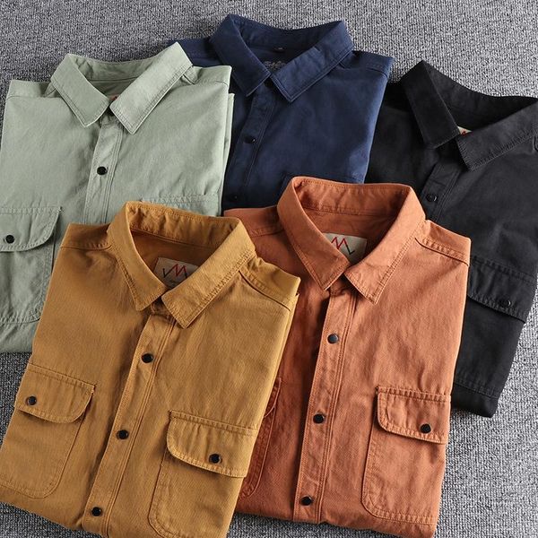 men's casual shirts men clothing 2021 american tooling double pocket shirt army green wind retro autumn camisas para hombre, White;black
men's casual shirts men clothing 2021 american tooling double pocket shirt army green wind retro autumn camisas para hombre, White;black