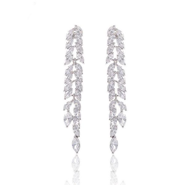 luxury bridal long tassel blue dangle earrings cubic zircon elegant wedding wholesale lady jewelry & chandelier, Silver
luxury bridal long tassel blue dangle earrings cubic zircon elegant wedding wholesale lady jewelry & chandelier, Silver