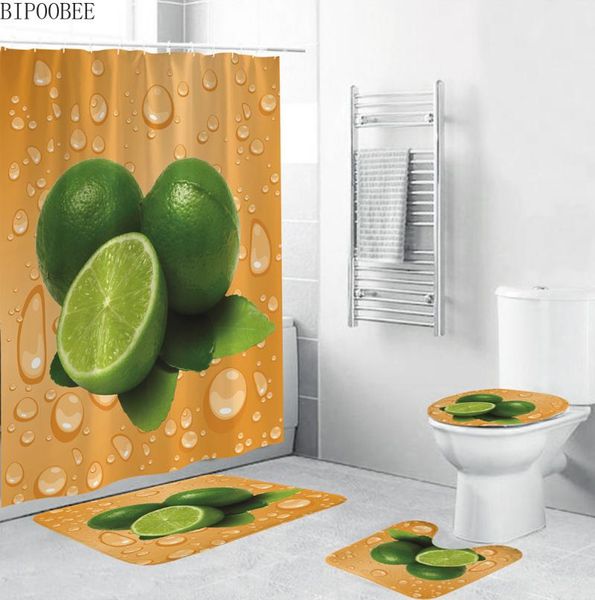 green pattern bathroom shower curtain toilet lid cover rug anti-slip mats carpet lime bath curtains with hooks home decor
green pattern bathroom shower curtain toilet lid cover rug anti-slip mats carpet lime bath curtains with hooks home decor