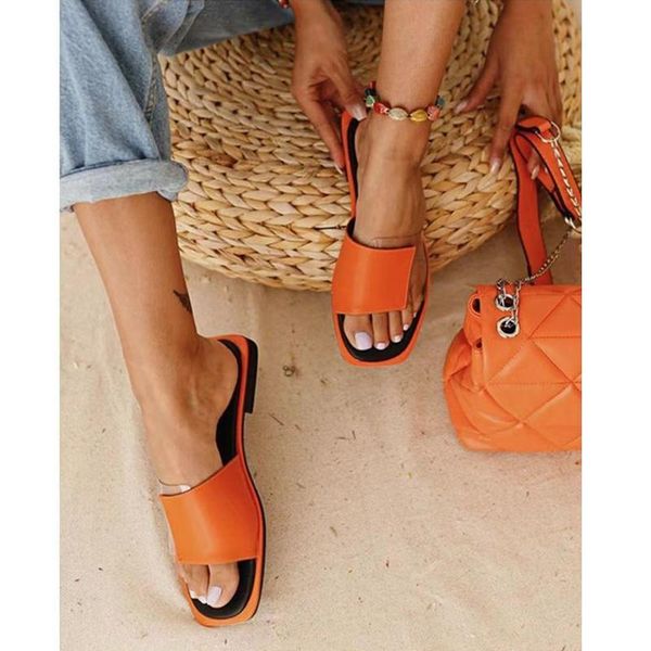 fashion casual solid color stitching open-toe large size outdoor flat-bottomed women's slippers 2021 summer beach, Black
fashion casual solid color stitching open-toe large size outdoor flat-bottomed women's slippers 2021 summer beach, Black