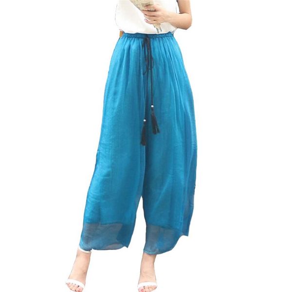 summer chiffon wide leg pants women loose double layer trousers elastic waist female pantalones plus size folds xxl pantskirt women's &, Black;white
summer chiffon wide leg pants women loose double layer trousers elastic waist female pantalones plus size folds xxl pantskirt women's &, Black;white