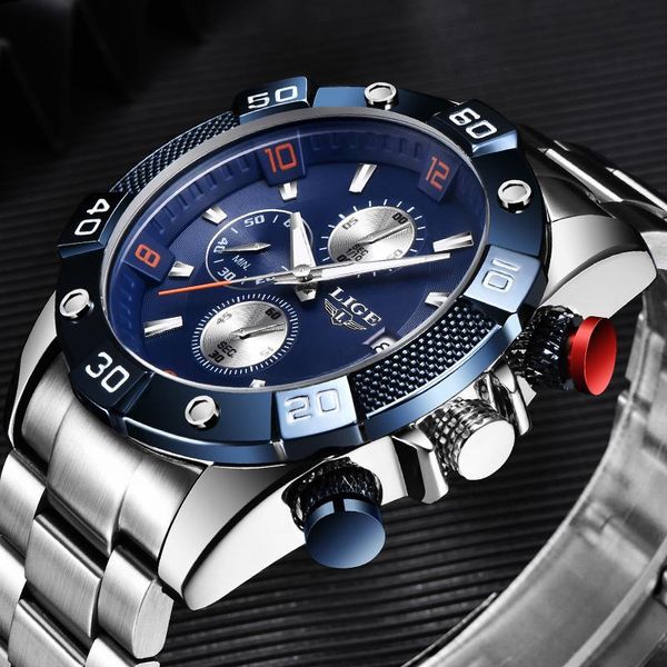wristwatches lige fashion blue design quartz clock mens watches watch for men all steel waterproof sport chronograph+box, Slivery;brown
wristwatches lige fashion blue design quartz clock mens watches watch for men all steel waterproof sport chronograph+box, Slivery;brown