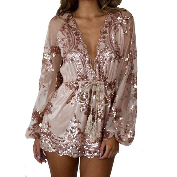 women's jumpsuits & rompers fashion sequin bodysuit jumpsuit deep v neck embroidery short elegant belt tassel playsuit mt2158, Black;white
women's jumpsuits & rompers fashion sequin bodysuit jumpsuit deep v neck embroidery short elegant belt tassel playsuit mt2158, Black;white