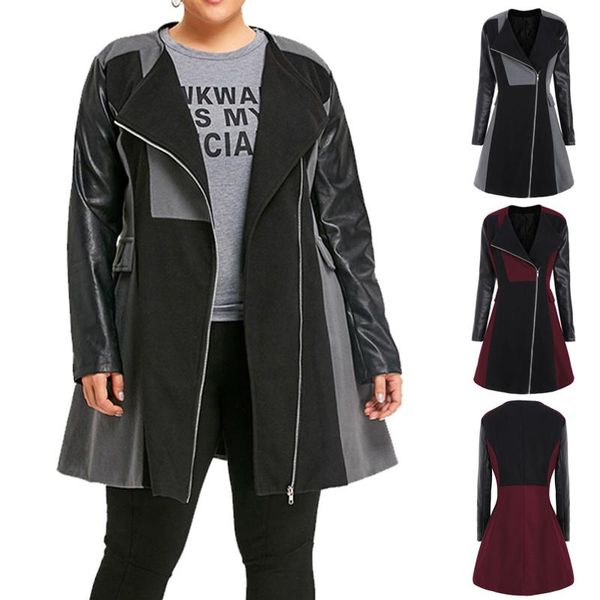 fashion womens ladies long sleeve zipper warm plus size jackets outwear winter splicing windbreaker coats chaqueta#g3 women's, Black;brown
fashion womens ladies long sleeve zipper warm plus size jackets outwear winter splicing windbreaker coats chaqueta#g3 women's, Black;brown