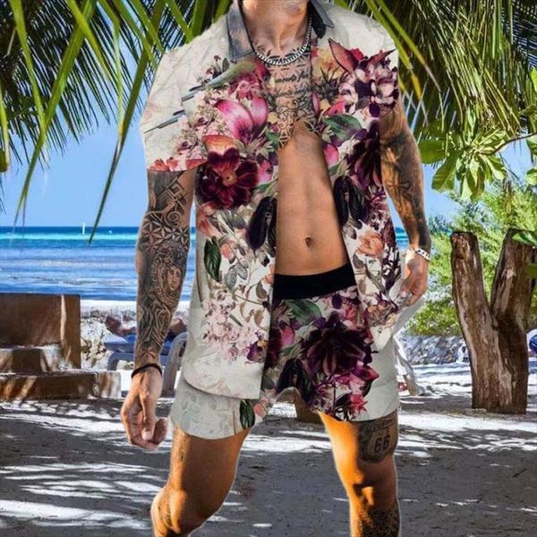 shirt with shorts suit men tracksuits summer flower loose fashion leisure track casual beach two pieces set, Gray
shirt with shorts suit men tracksuits summer flower loose fashion leisure track casual beach two pieces set, Gray